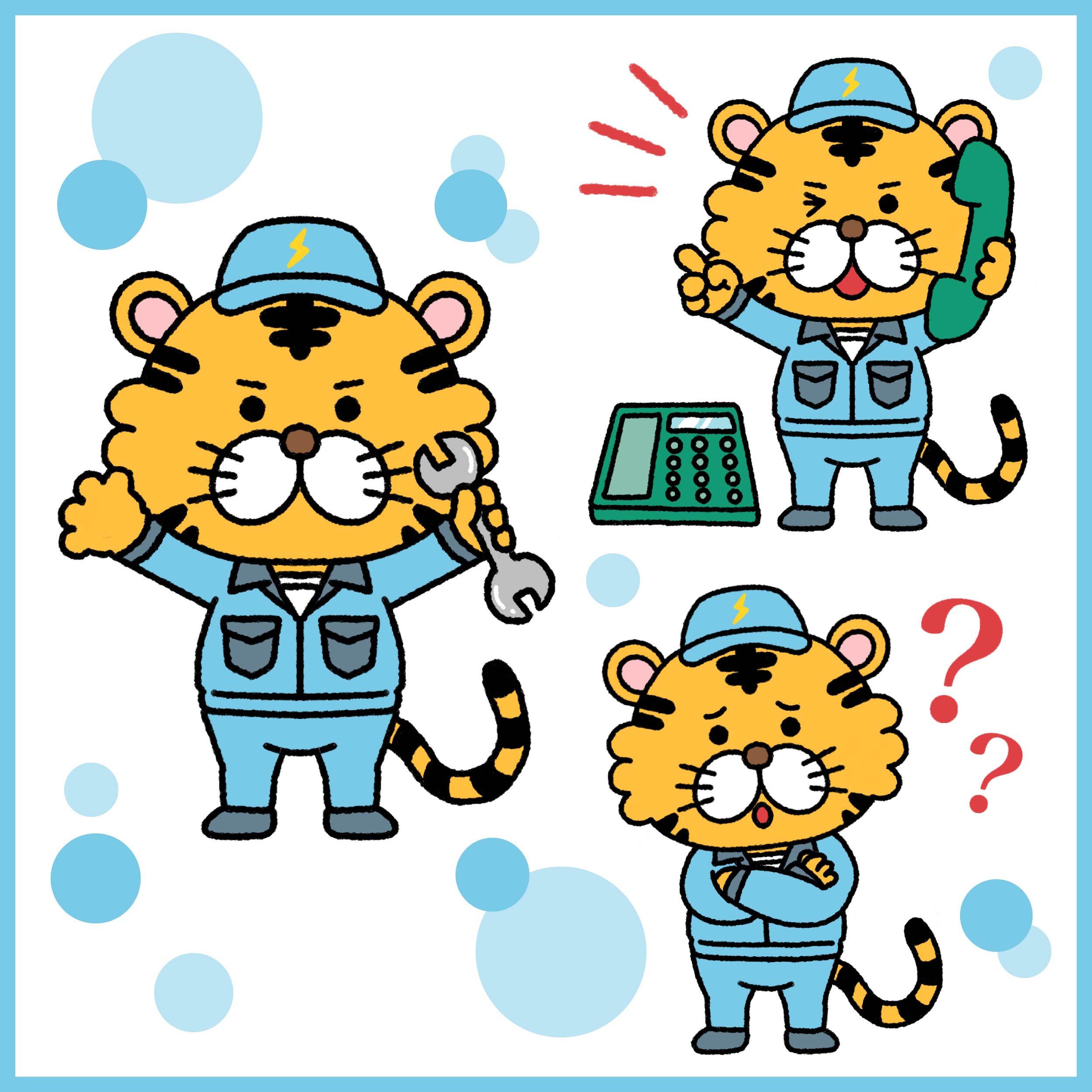 電気工事会社のキャラクター